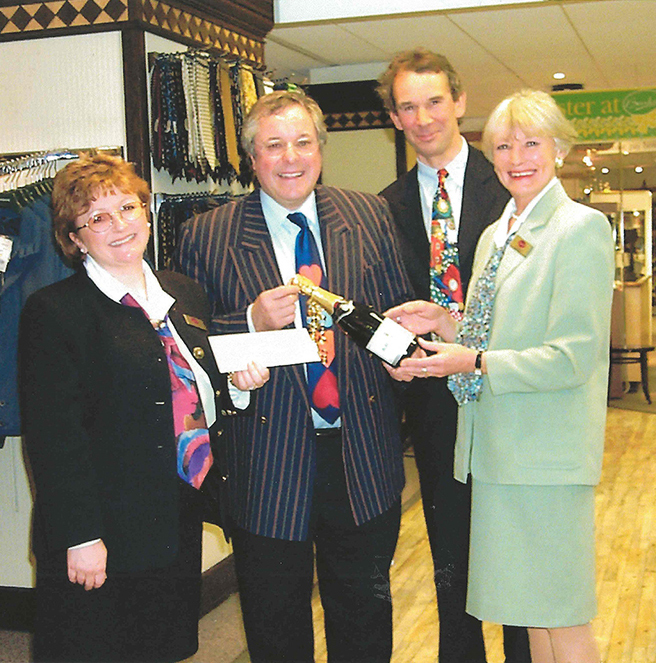 Richard Whiteley visits our Menswear Department, 1990's